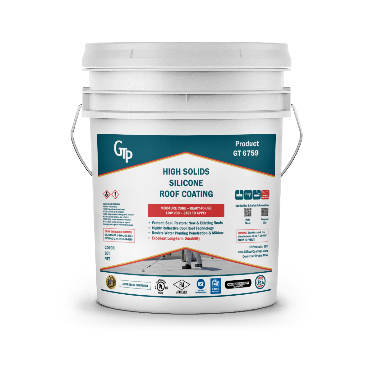 High Solids, Silicone Roof Coating - GT 6759