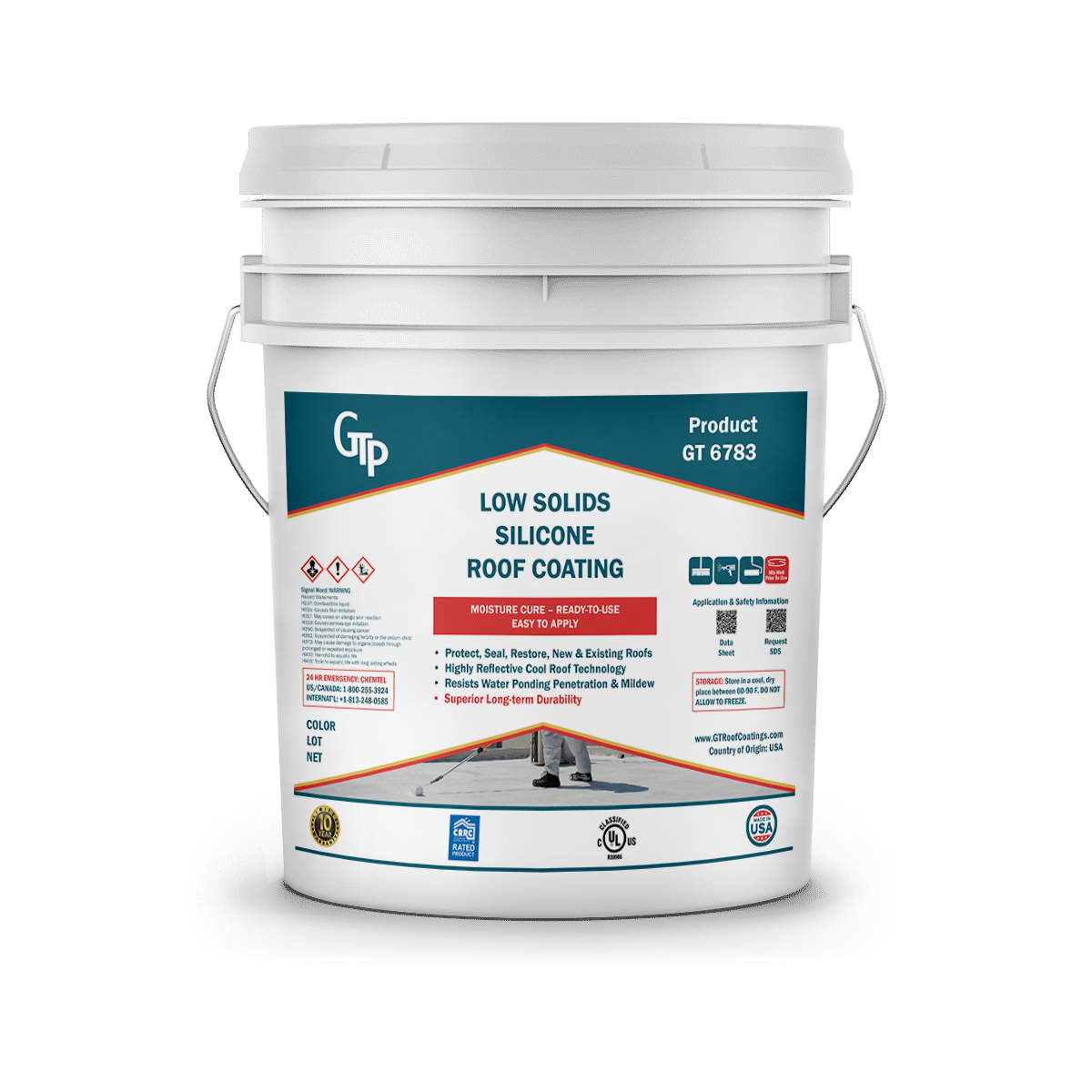 GT 6783 Low Solids Silicone Roof Coating